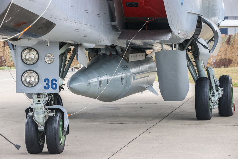 Истребитель-перехватчик МиГ-31К с гиперзвуковой ракетой «Кинжал‭»