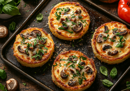 Когда не знаю, что приготовить к пюре, делаю из него гнезда: вкуснятина с фаршем и грибами
