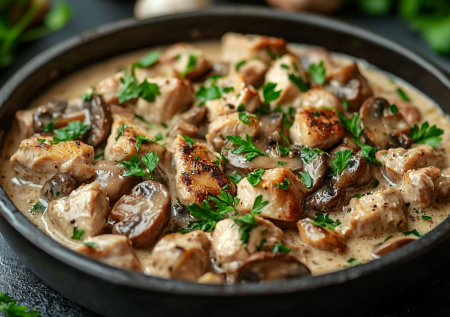 Печень с грибами: просто, бюджетно и очень вкусно. Вот как накормить семью за 15 минут