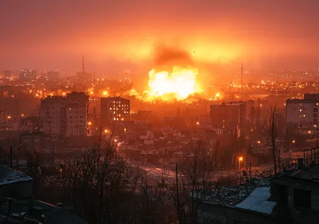Мощные взрывы сотрясли украинский город