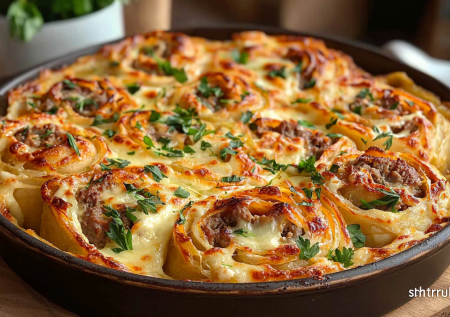 Вкуснее и быстрее мантов: готовим штрули в сырно-сметанной заливке — так понравятся, что не останется ни одного