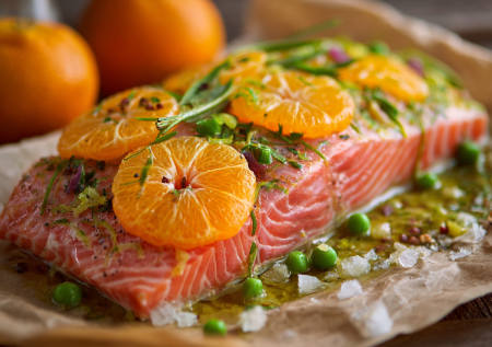 Неожиданно вкусное сочетание в духовке: попробуйте горбушу с мандаринами!