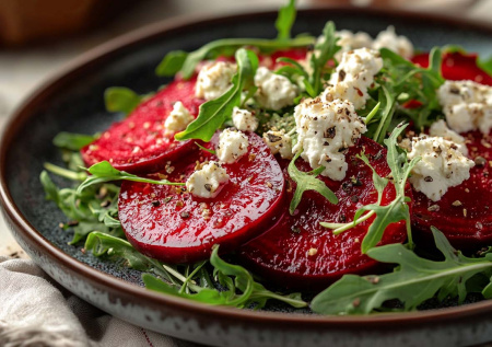 Козий сыр, свекла и рукола — три ингредиента, а вкус как в ресторане