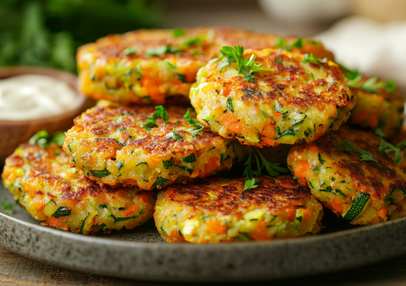 Морковь, 1 картошка, 1 кабачок и 2 ложки муки нужны для этих обалденных оладий: бегите готовить