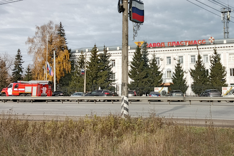 Обстановка у завода ‭«Пластмасс» в Копейске