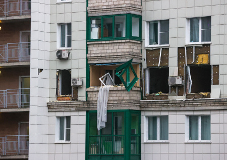 Удар БПЛА в Красногорске: кадры последствий атаки