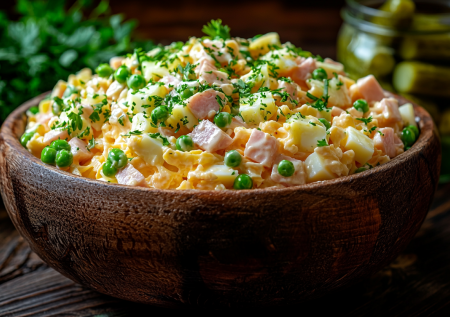 Кто не любит оливье, срочно готовьте этот салат: надо заменить всего 1 ингредиент, и выйдет вкуснота