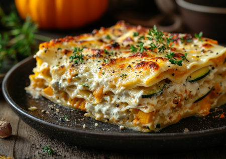 Готовим вкусный ужин без лишних калорий: сочная и ароматная овощная лазанья — даже дети попросили добавки