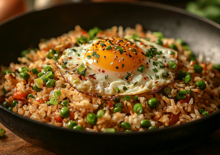 Полюбил рис с этим рецептом в азиатском стиле — жарю прямо на сковороде для заряжающего завтрака