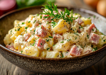 Готовлю баварский салат к ужину регулярно. Простой рецепт, который стал хитом в моей семье