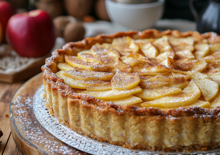 Беру овсянку и немного яблок — через 30 минут едим сочный и ароматный пирог