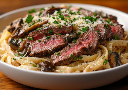 Проще, чем кажется! Готовим стейк-пасту, которая покорит любого гурмана