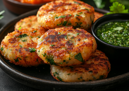 Вместо драников готовлю алу тикки: сочные котлетки из картошки, которые всегда получаются идеальными