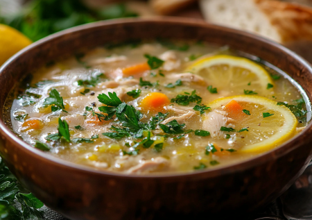 Суп для душевного ужина — готовим тавук чорбасы с яично-лимонной заправкой и двумя бульонами