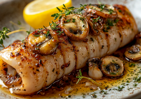 Влюбились в этот рецепт кальмаров — больше никаких салатов: фарширую так и получаю лучший ужин