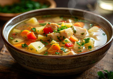Шурпа с курицей: простой и сытный восточный суп! Ароматно, быстро, вкусно