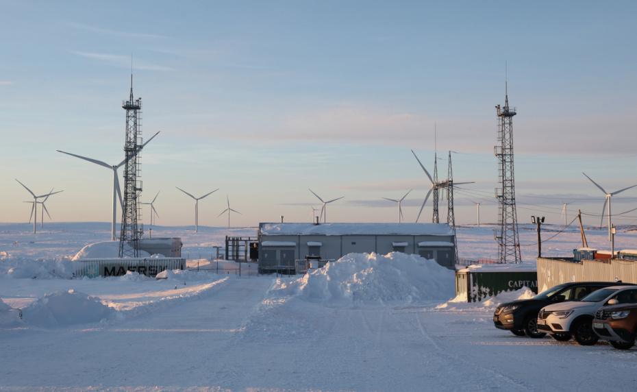 Кольская ветроэлектростанция в Кольском районе Мурманской области