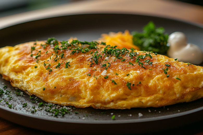 Завтрак мечты: пышный французский омлет с сыром за 6 простых шагов