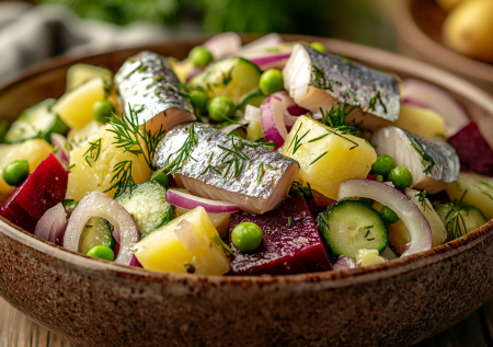 Эффектное блюдо за копейки: обалденный салат с селедкой и свеклой — польза омега-3 и овощей