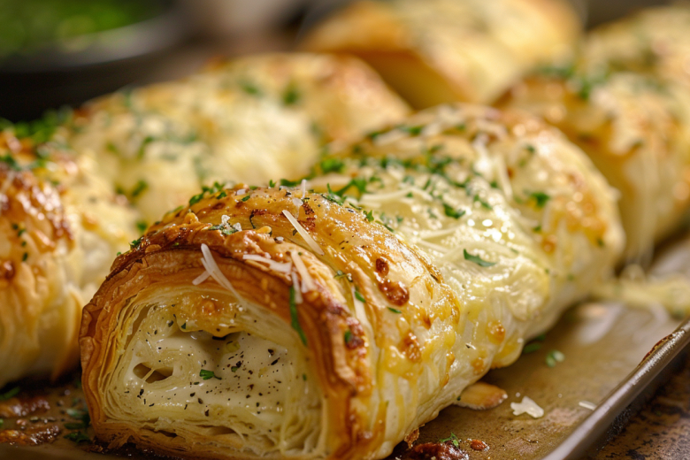 Хрустящий, сырный, с чесночком: рулет, который просят все мои друзья