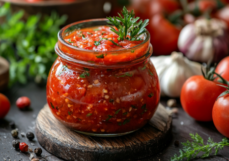 Хреновина на зиму без варки! Быстрый, классический рецепт из помидор, хрена и чеснока — вкусно к мясу и супу