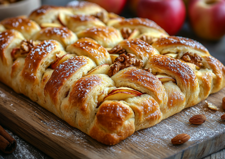 Пачка творога и горстка муки — пеку творожные плетенки с яблоками! Нежная вкуснятина к чаю — вкуснее шарлотки