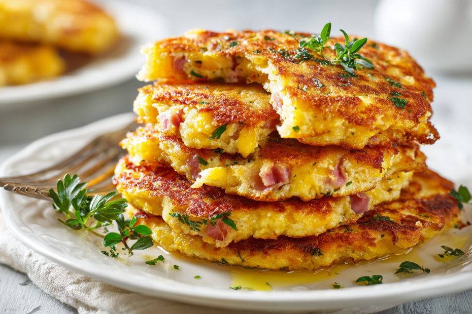 Вкусные низкоуглеводные оладьи из сыра и яиц