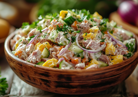 Салат «Мужской» — наедитесь с пары ложек: после него есть не хочется полдня