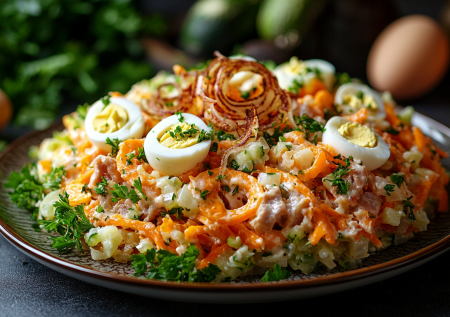 Печень ем только в этом салате из самых простых продуктов: вкус — настоящий отвал башки