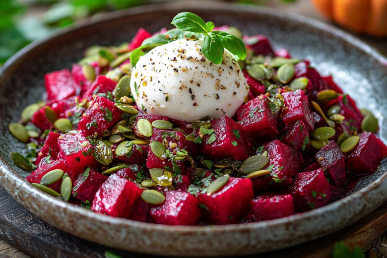 Салат со свеклой, который не стыдно подать гостям