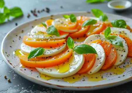 Такую закуску вы никогда не пробовали! Вкусное блюдо из хурмы и моцареллы