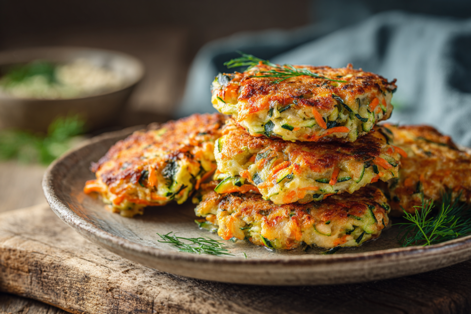 Пышные оладьи из куриного филе и кабачков: кето-завтрак