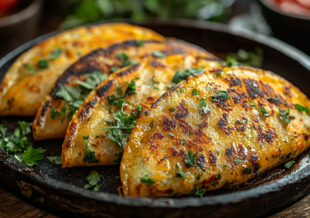 Эти лепешки жарятся на сухой сковороде. Дагестанские чуду с тыквой — выглядят как шедевр, а готовятся за 5 минут