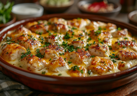 Куриная грудка в сырном соусе на сковороде: быстрый рецепт сочного филе на ужин