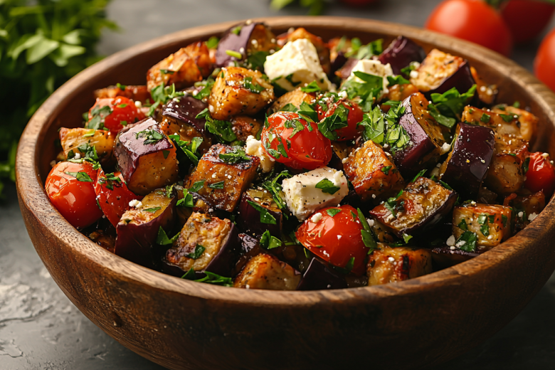 Беспроигрышный вариант: салат с баклажанами и помидорами