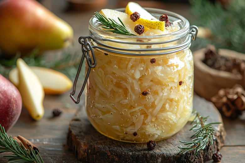 Соседи услышат хруст: рецепт квашенной капусты в банке с грушей