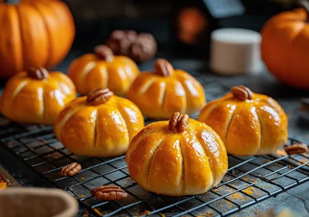 Превратила тыкву в ароматный завтрак. Нежные тыквенные булочки — румяные солнышки с нотками ванили. Хит осени