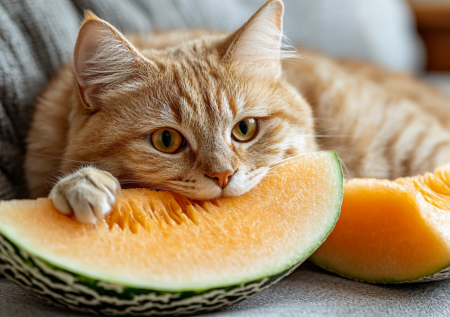 Зоопсихолог объяснила любовь некоторых кошек к дыням