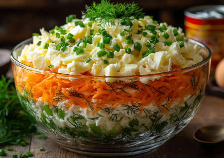 Такой шпротный салат смели быстрее надоевшего оливье и шубы: секрет в сочетании именно этих ингредиентов