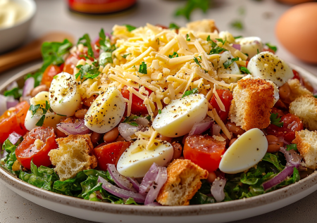 Хоть на Новый год, хоть на простой ужин: вкуснейший салат в копилку рецептов — нужно только сварить яйца и смешать с простыми ингредиентами