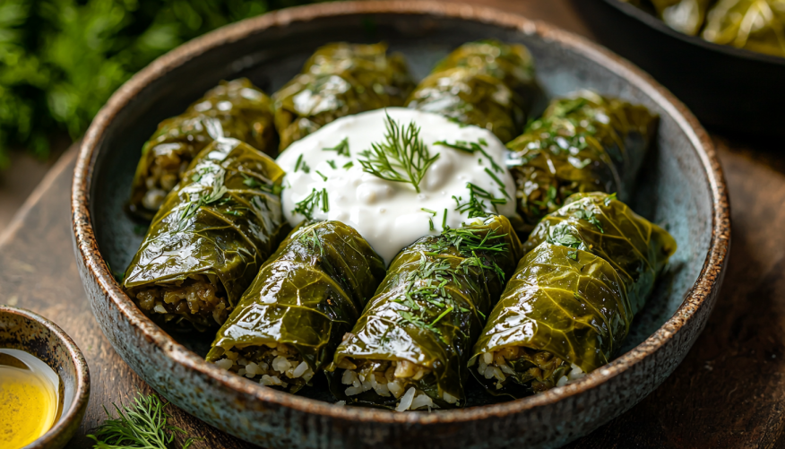 Секрет сочной долмы в виноградных листьях