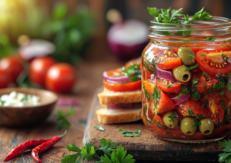 Маринованные помидоры по-итальянски: к мясу, картошке и на поджаристый хлеб с творожным сыром — это гениальный рецепт вкуснятины