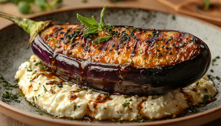 Баклажаны по-восточному с тающим медовым соусом