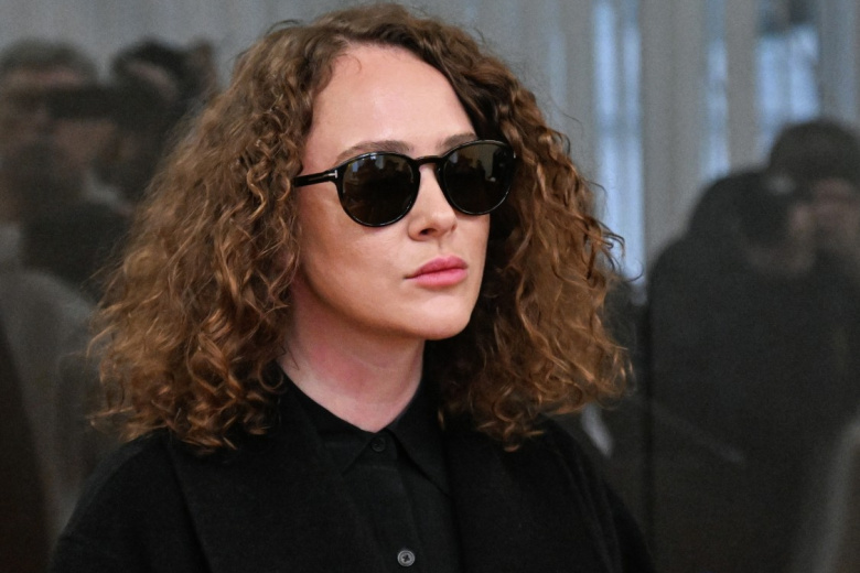 Актриса Аглая Тарасова на заседании Домодедовского суда Московской области