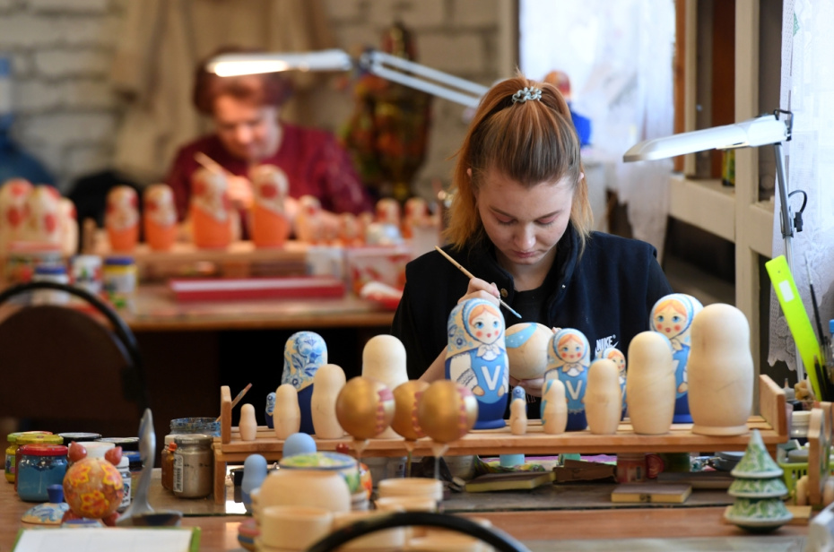 Мастер-класс по росписи матрешек