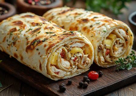 Закусочный рулет с чесночком хоть на праздник, хоть на каждый день: нужна курица и баночка ананасов