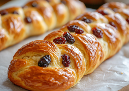 Творожные косички на завтрак — только творог, горстка муки и изюм! Простая и вкусная выпечка к чаю