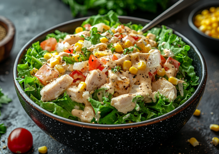 Вкуснее «Цезаря» и без лишних заморочек: салат на каждый день со сметанной заправкой