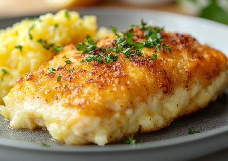 Готовлю куриную грудку под картофельно-сырной шубкой — тает во рту
