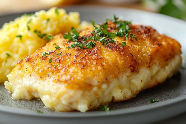 Готовлю куриную грудку под картофельно-сырной шубкой — тает во рту